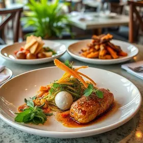 pratos do restaurante Manduque