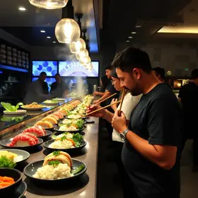 sushi bar em pé
